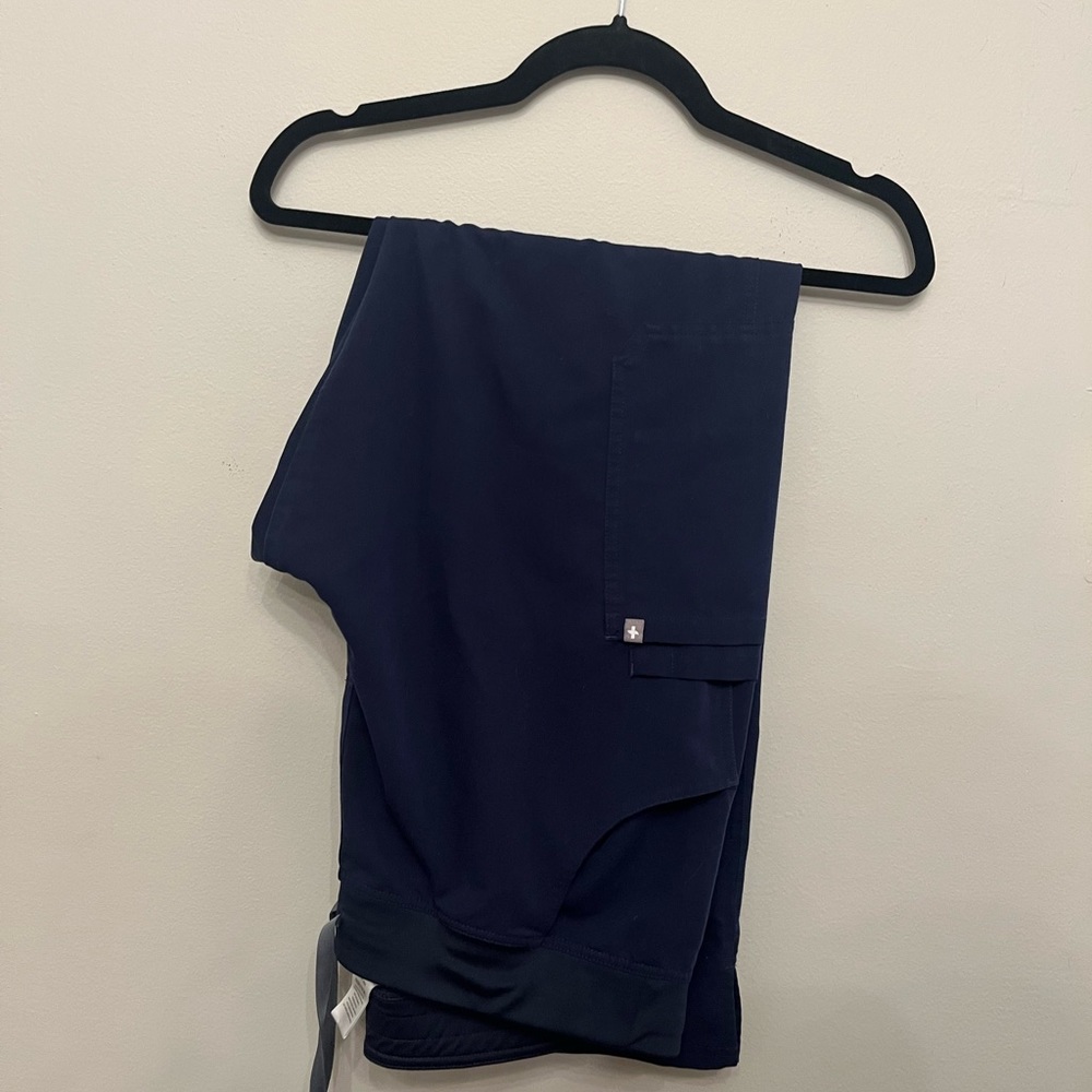 Navy figs scrub pants